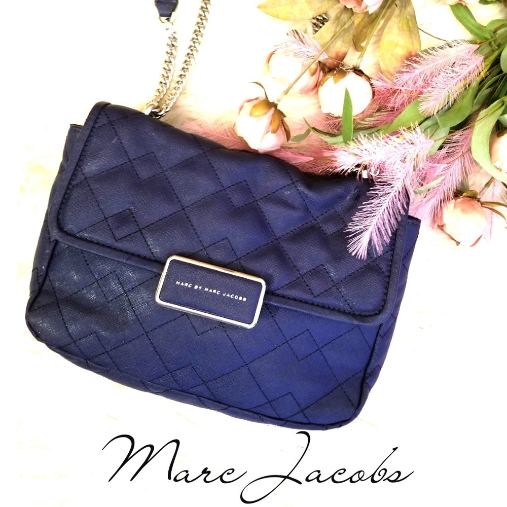Marc Jacobs Purple Chic Mixed Leather Purse